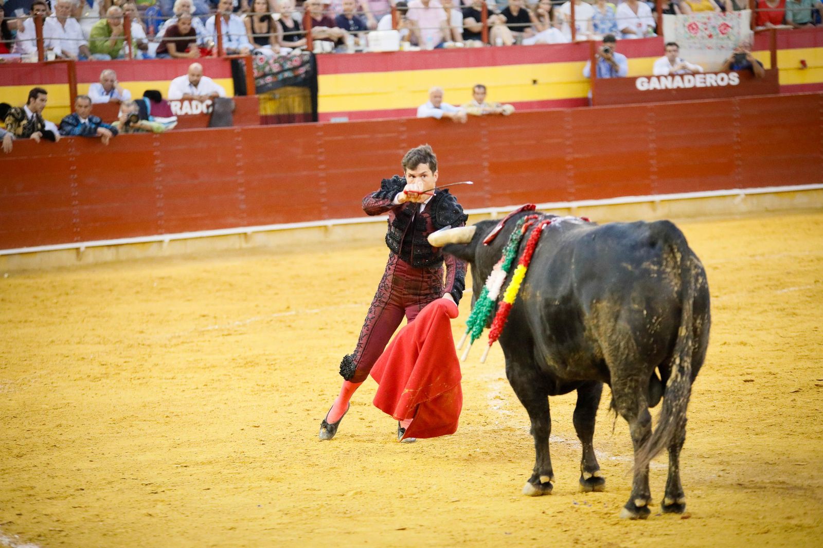 Imágenes de la corrida de toros en Roquetas de Mar