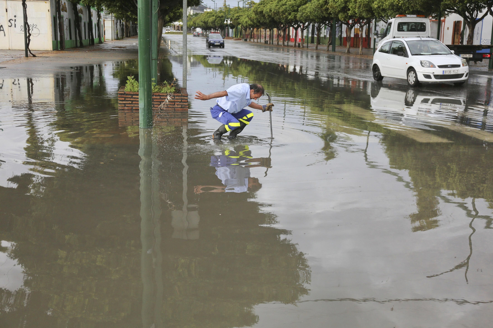 Las imágenes de la lluvia en Málaga