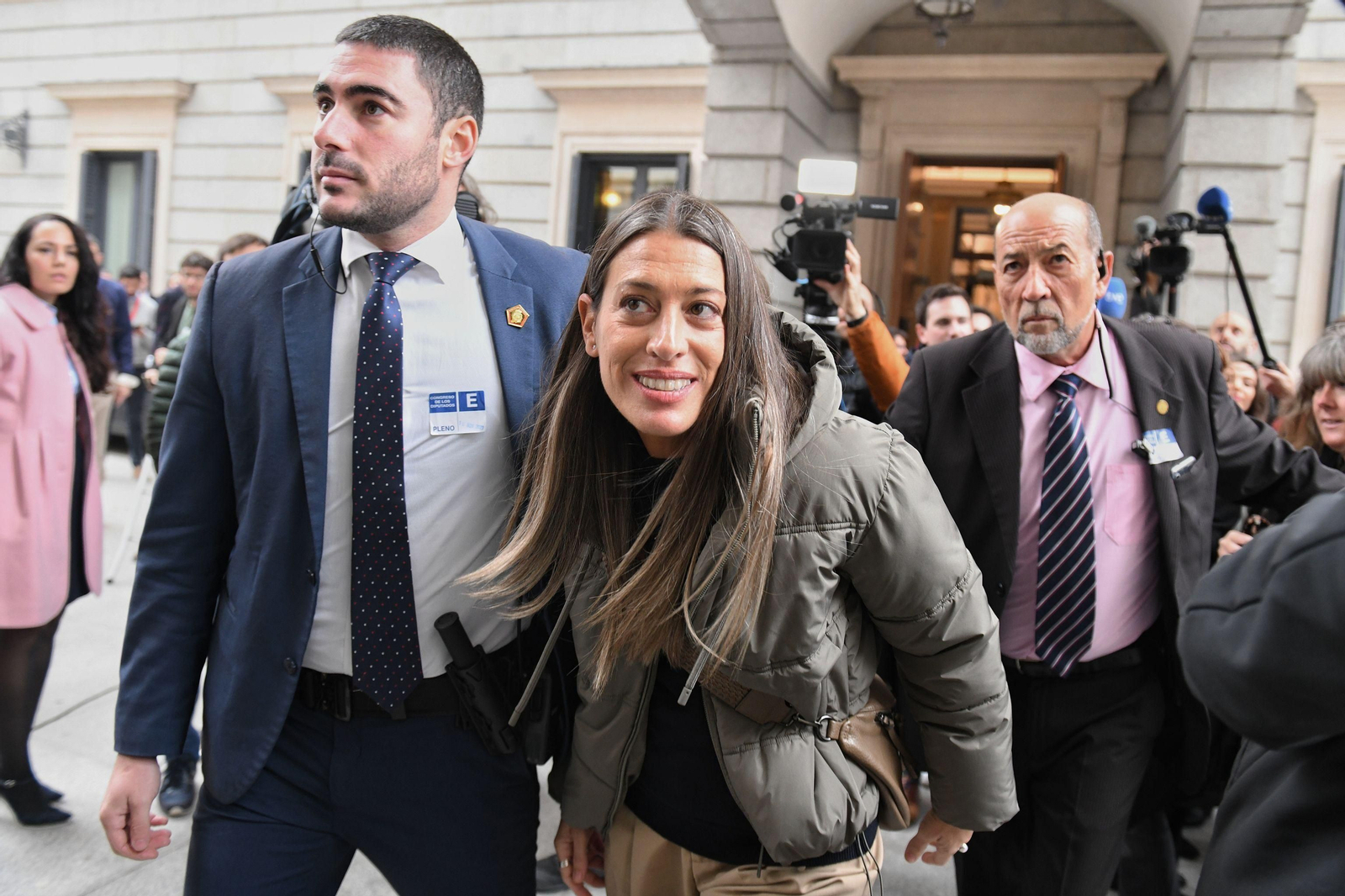 Miriam Nogueras a su llegada al Congreso.