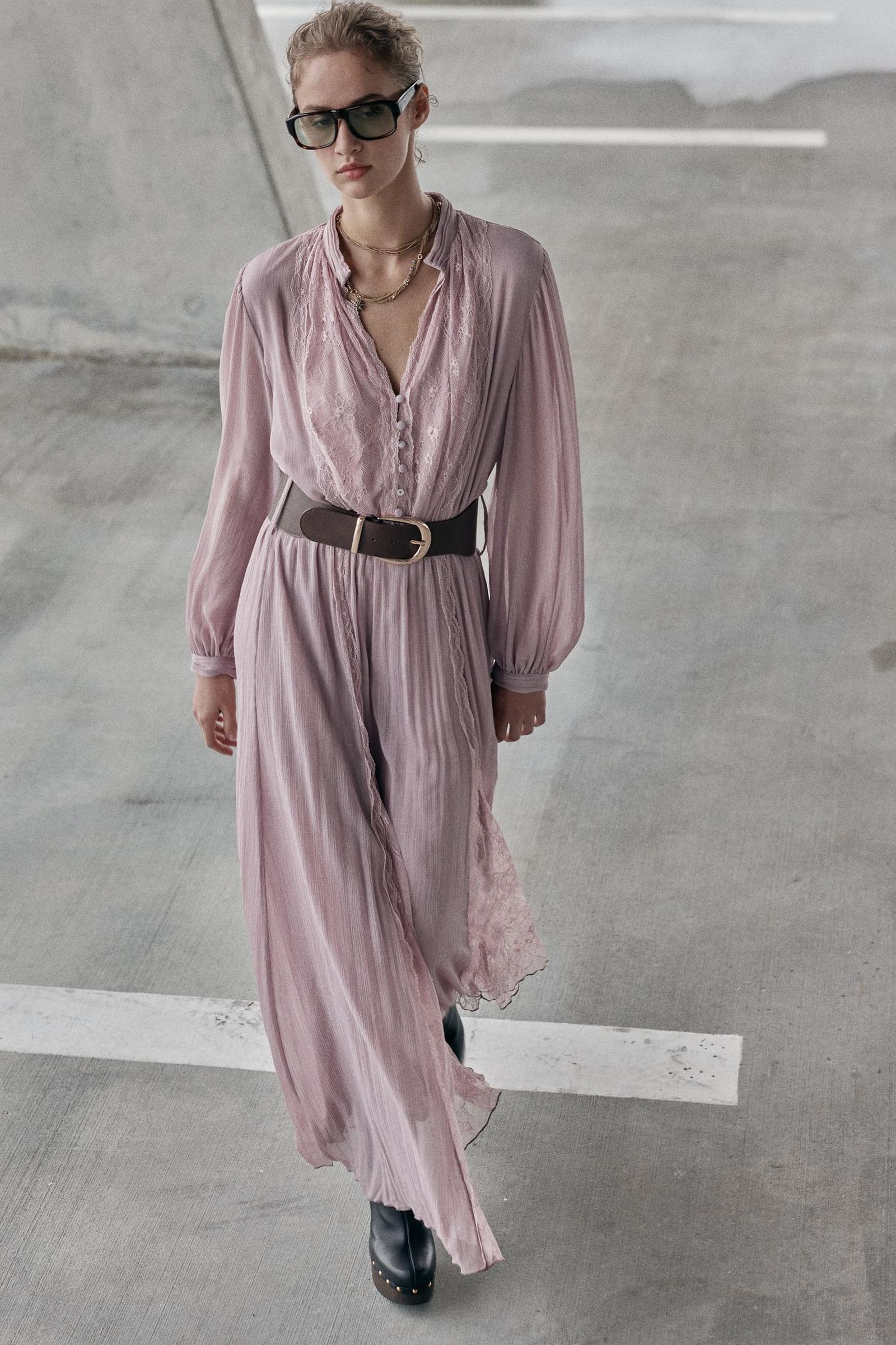 Vestido boho de Zara.