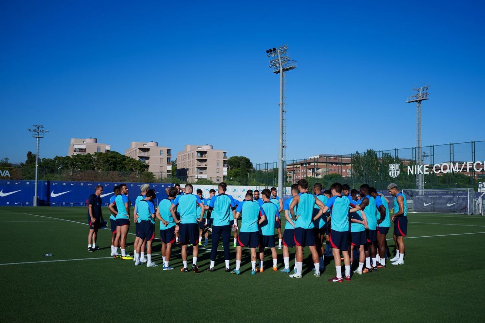 Último entrenamiento del FC Barcelona antes del amistoso.