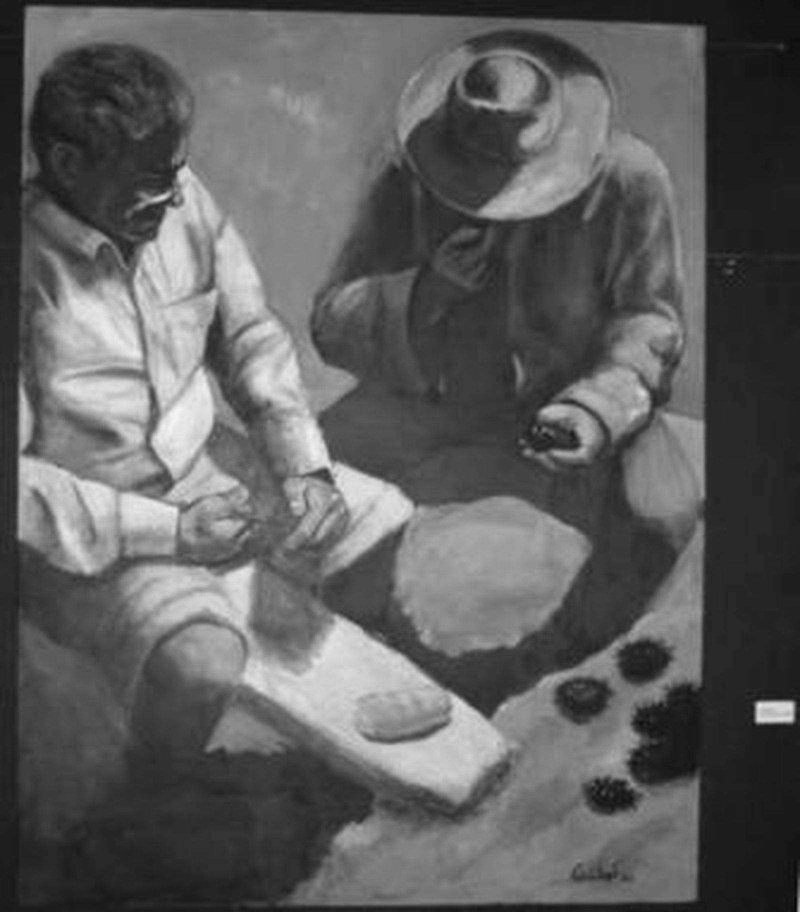 Uno de los cuadros de Cris L. Vargas.