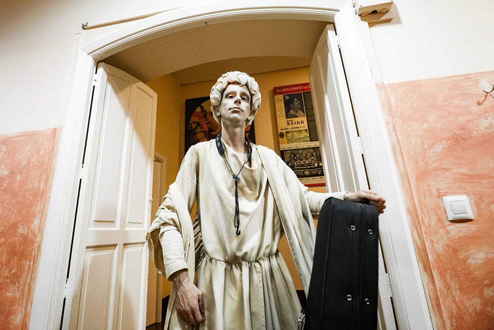 El ambiente en camerinos del teatro