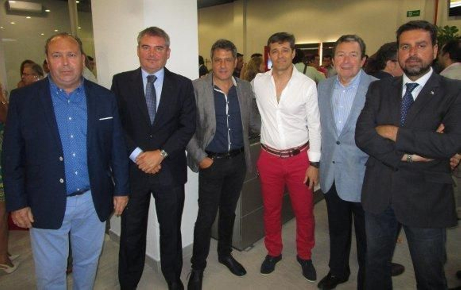 Benjamín Sánchez, Manuel Vizcaino, José Mata, José Antonio Mateo, Miguel Cuesta y Martín José García.  Foto: Ignacio Casas de Ciria