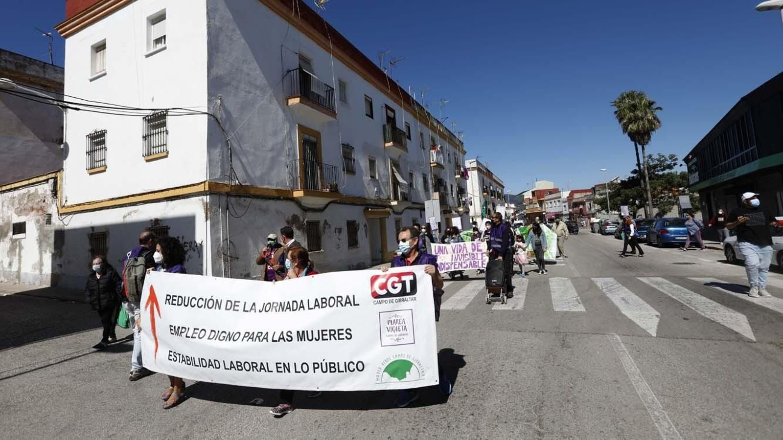 Las foto de la Manifestación del 1 de mayo celebrada por la CGT en Algeciras