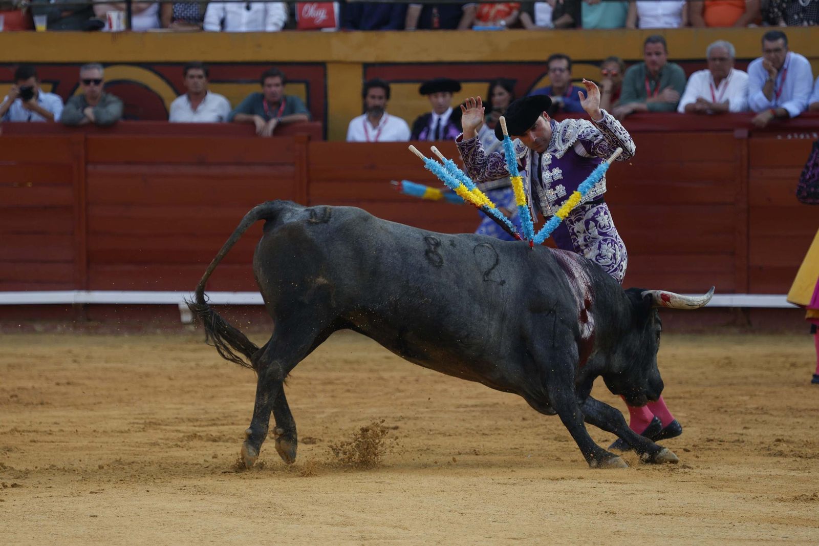 Una decepcionante corrida de Miura con Esaú Fernández a hombros cierra Algeciras