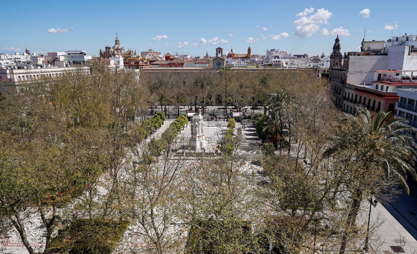 La Plaza Nueva desde las alturas.