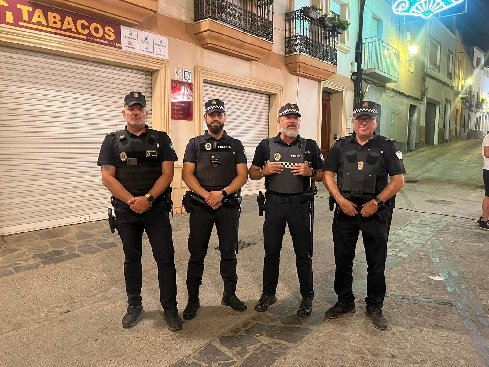 Policías locales de Abla, Abrucena, El Ejido y Fiñana, en las fiestas.