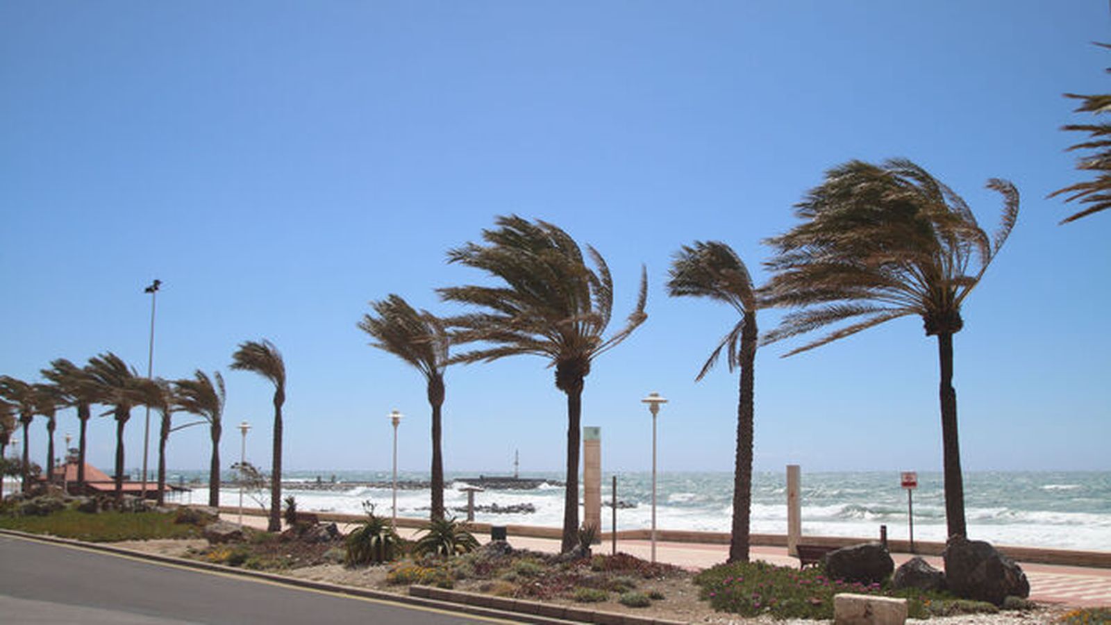 Viento en Roquetas de Mar.