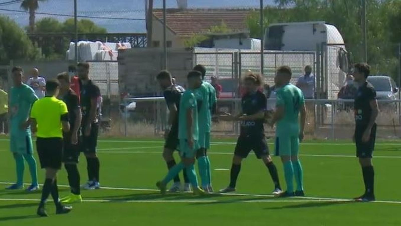 Una imagen del partido en Lorca.