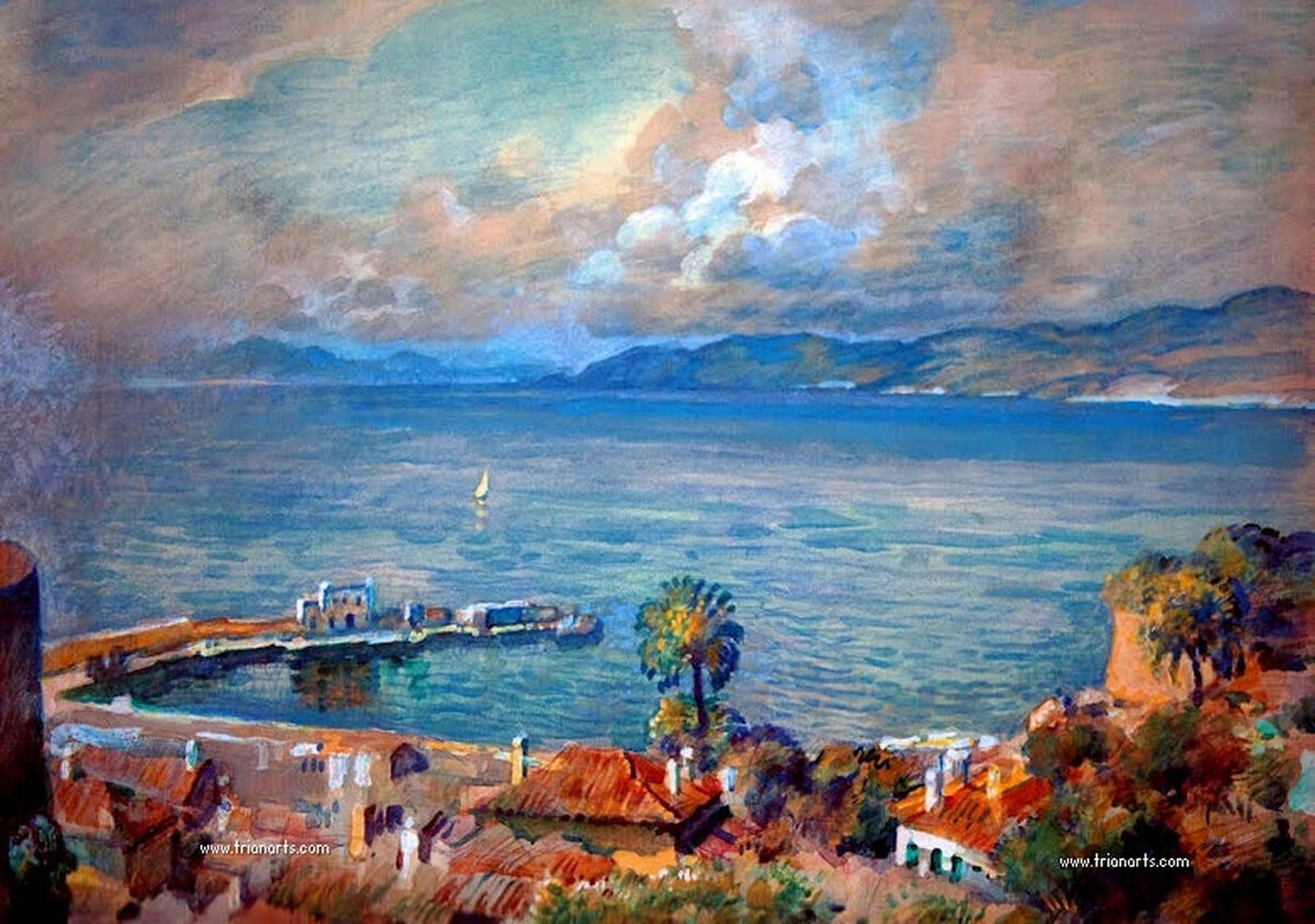'Algeciras y la Bahía' de Gabriel Bacarisas (1907)