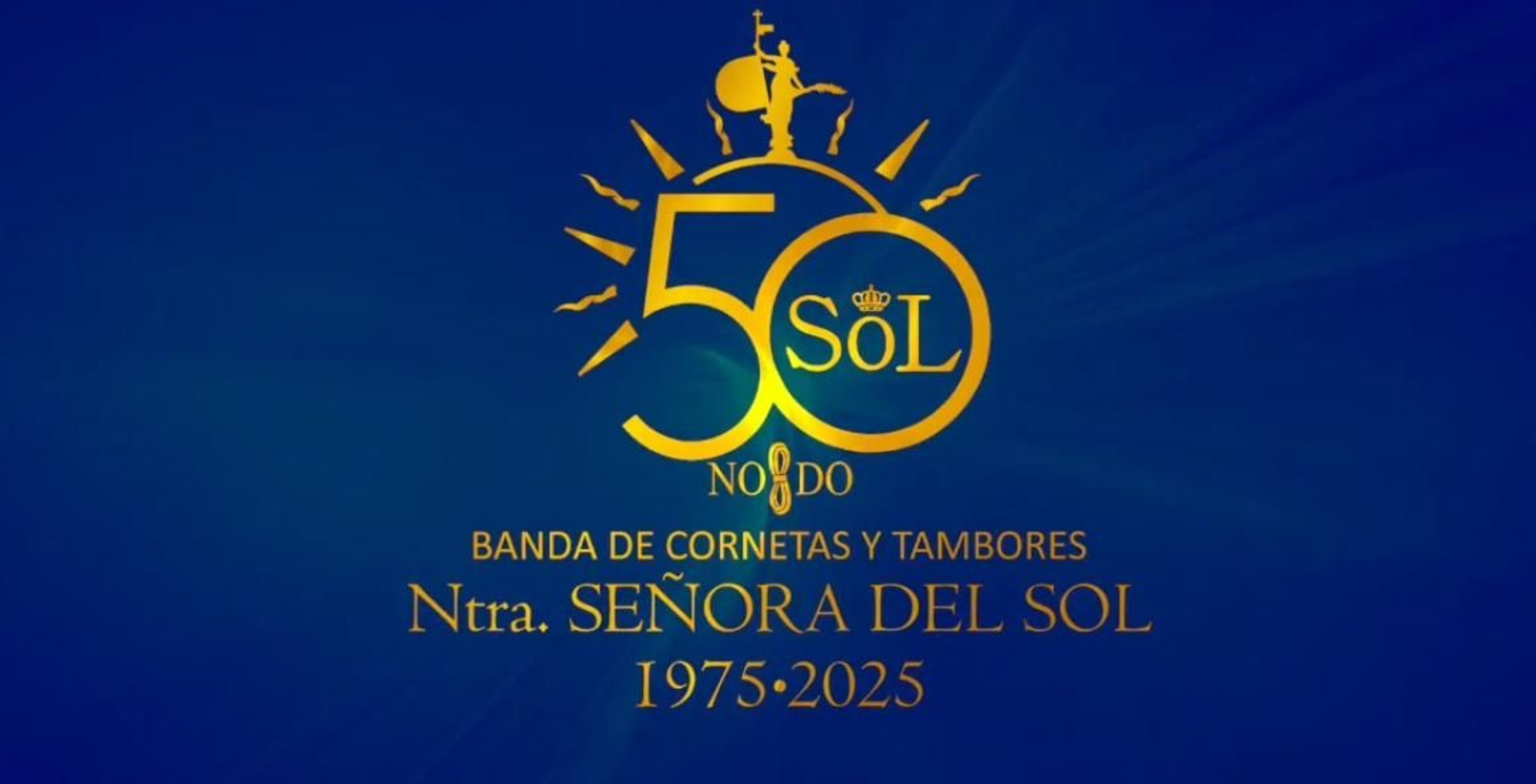El logotipo del cincuentenario de la banda del Sol