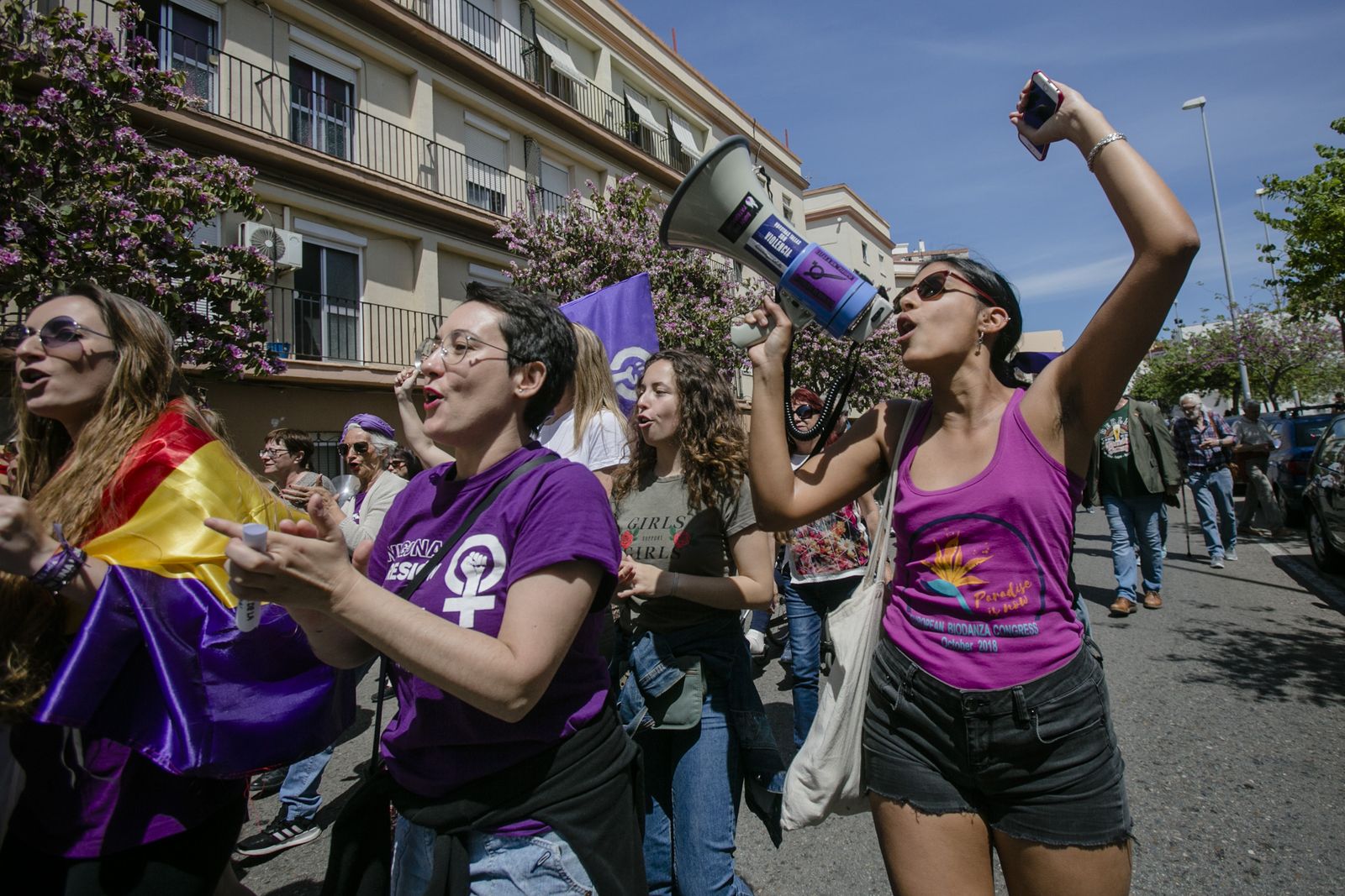 Imágenes de las otras dos manifestaciones del Primero de Mayo en Cádiz