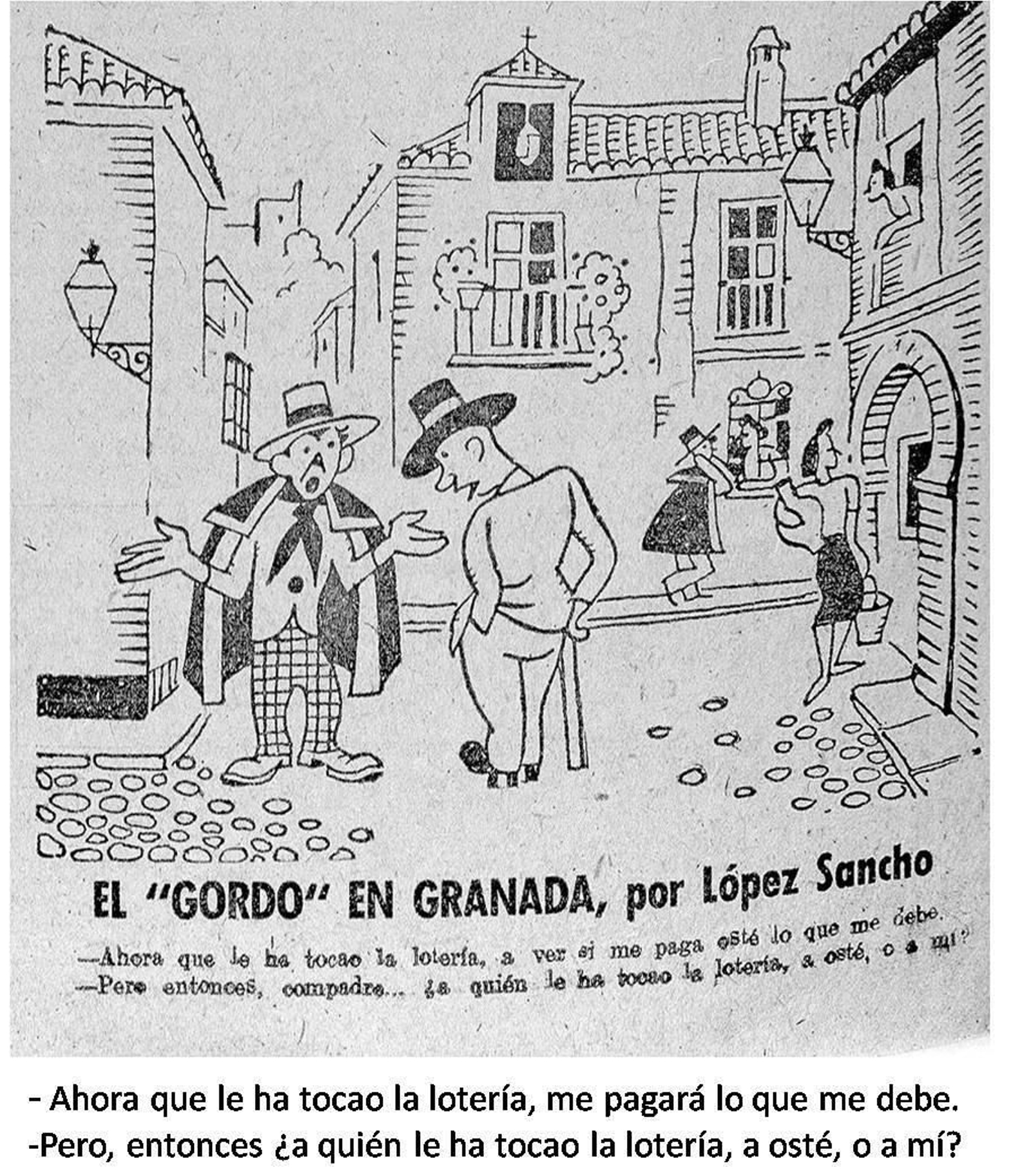 Humor gráfico por López Sancho.