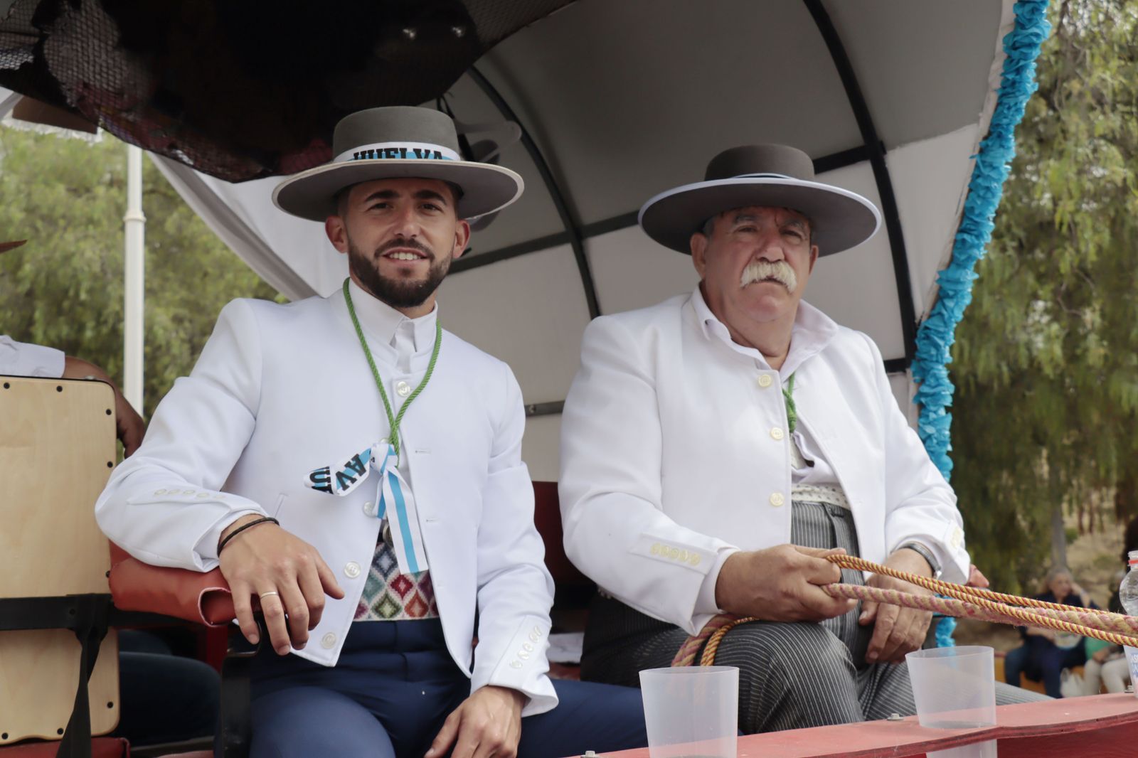 Imágenes de los carros de la Hermandad del Rocío de Huelva