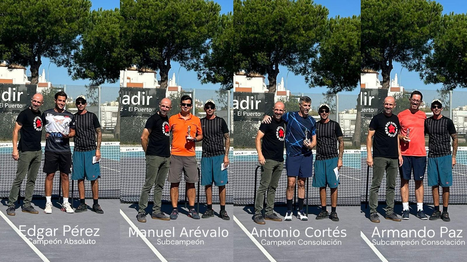 Entrega de trofeos del III Social de Tenis