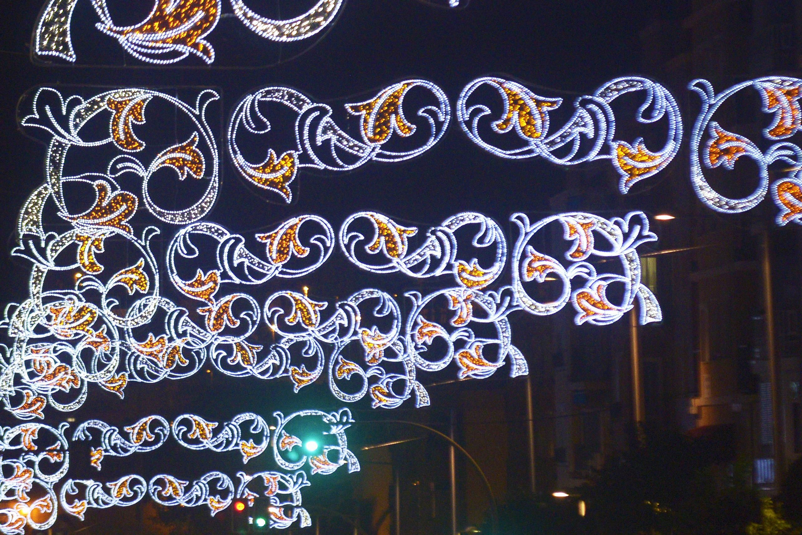 Fotos del alhumbrado navideño de Algeciras