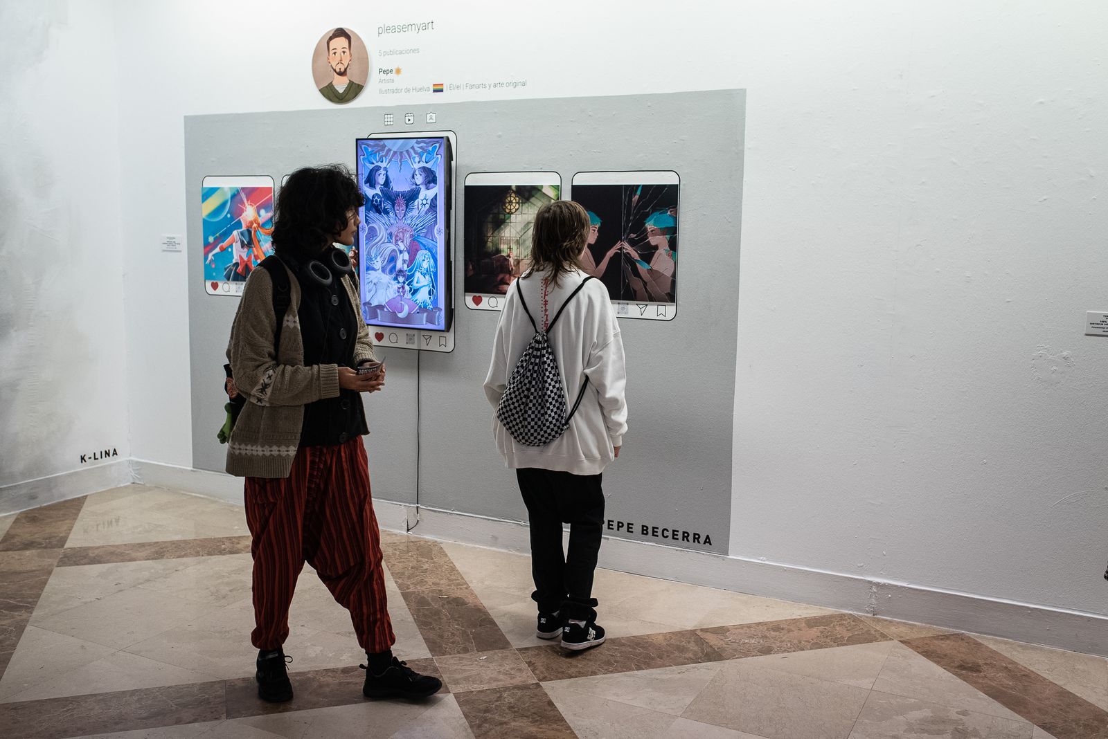 Imágenes de la inauguración de la muestra de Grafistas Onubenses