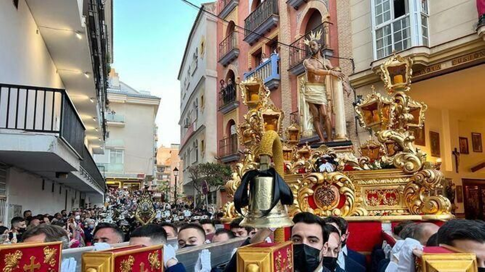 El trono del Cristo Atado a la Columna en una imagen de archivo.