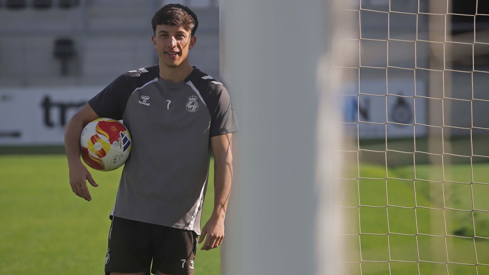 El delantero jerezano de la Balona Pepe Rincón