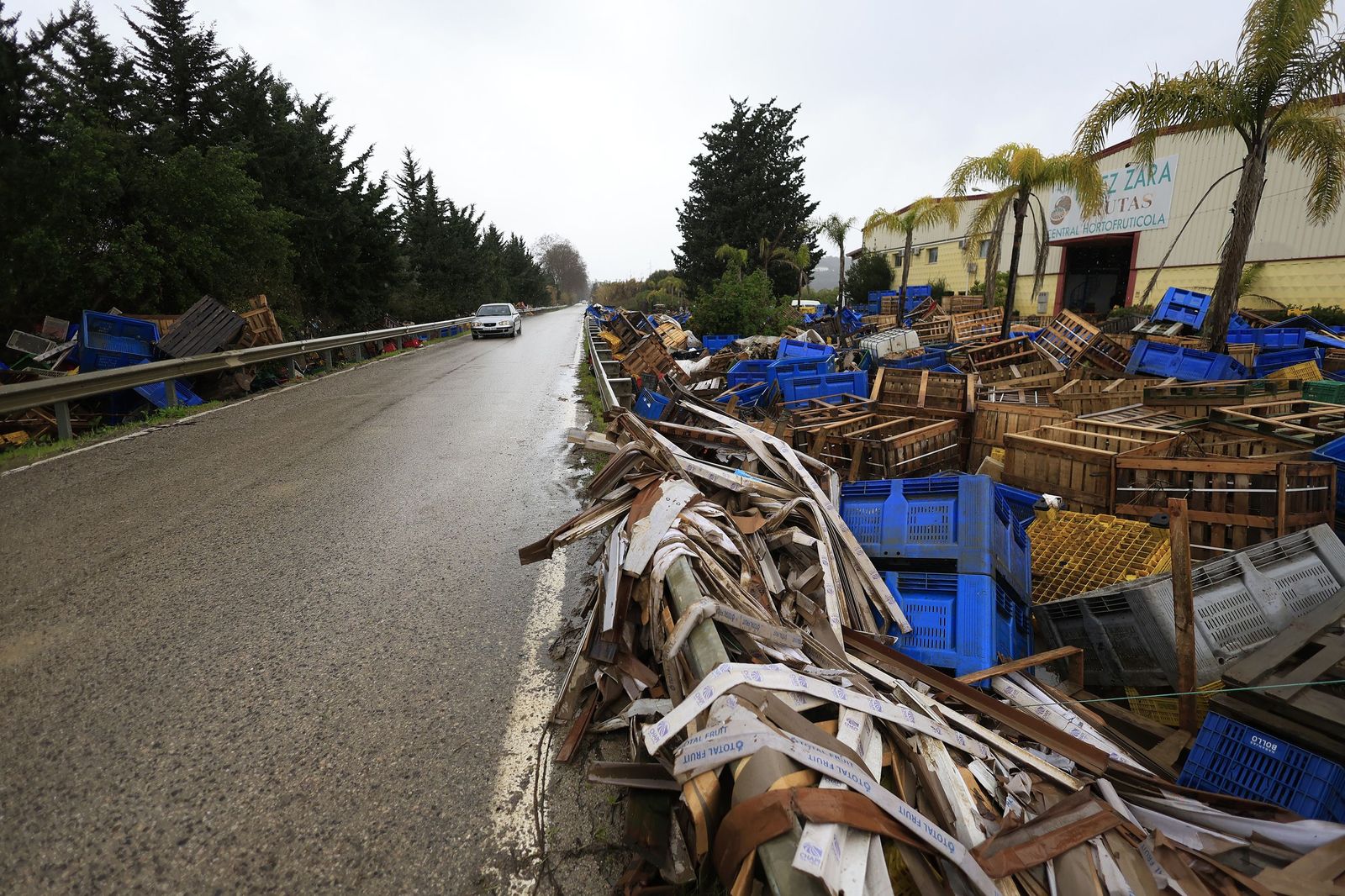 Fotos de San Martín del Tesorillo listo para la evacuación por la borrasca Marta