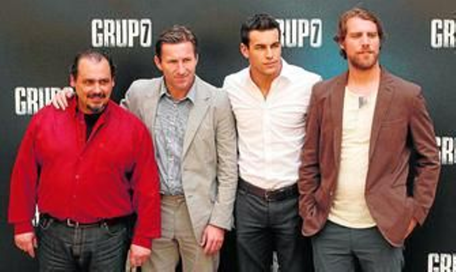 Los actores Joaquin Nuñez, Antonio de la Torre, Mario Casas y Jose Manuel Poga protagonizan 'Grupo 7'.