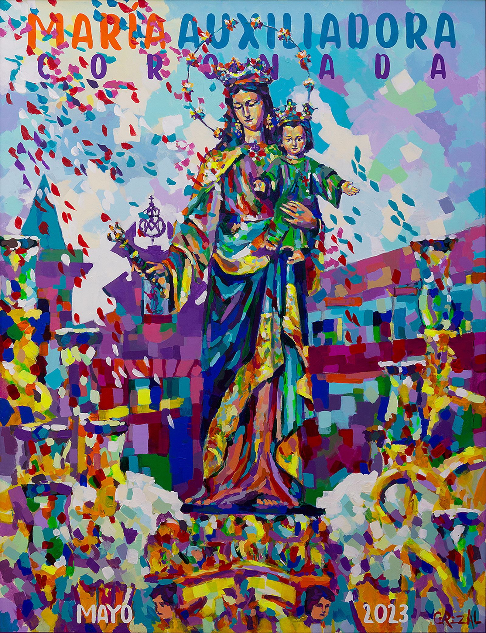 Cartel de mayo 2023 en los salesianos de la Trinidad