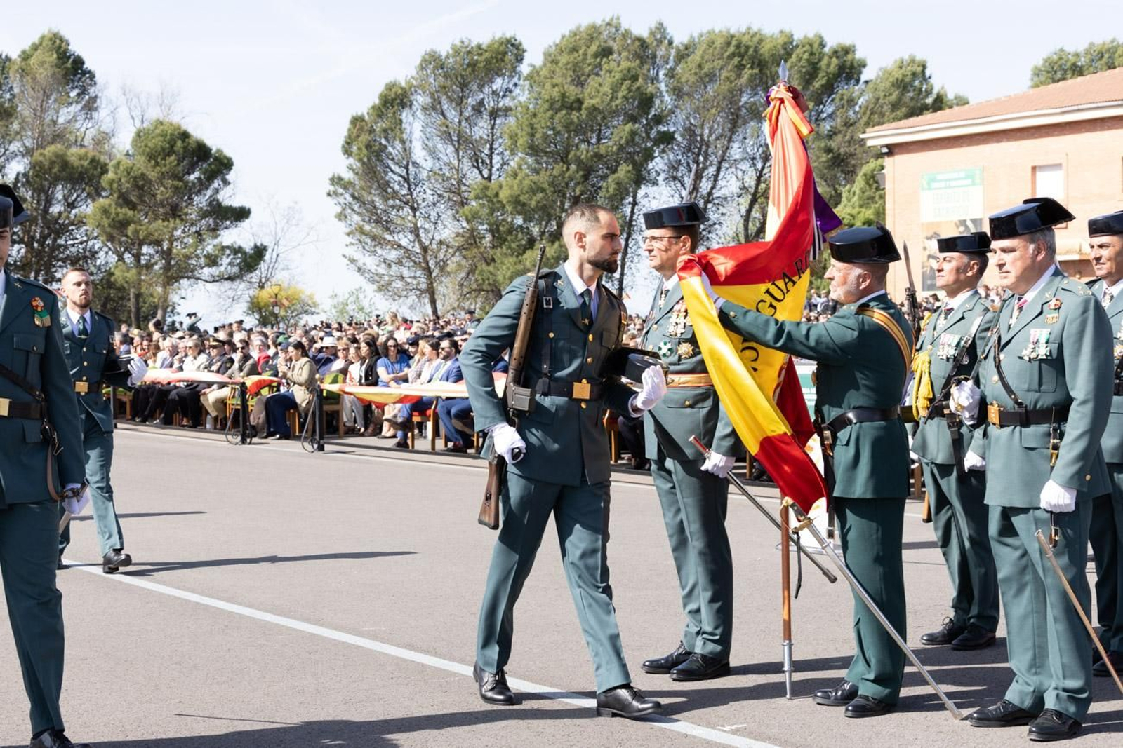 Acto de jura de bandera de la 130ª promoción de guardias civiles de la Academia de Baeza