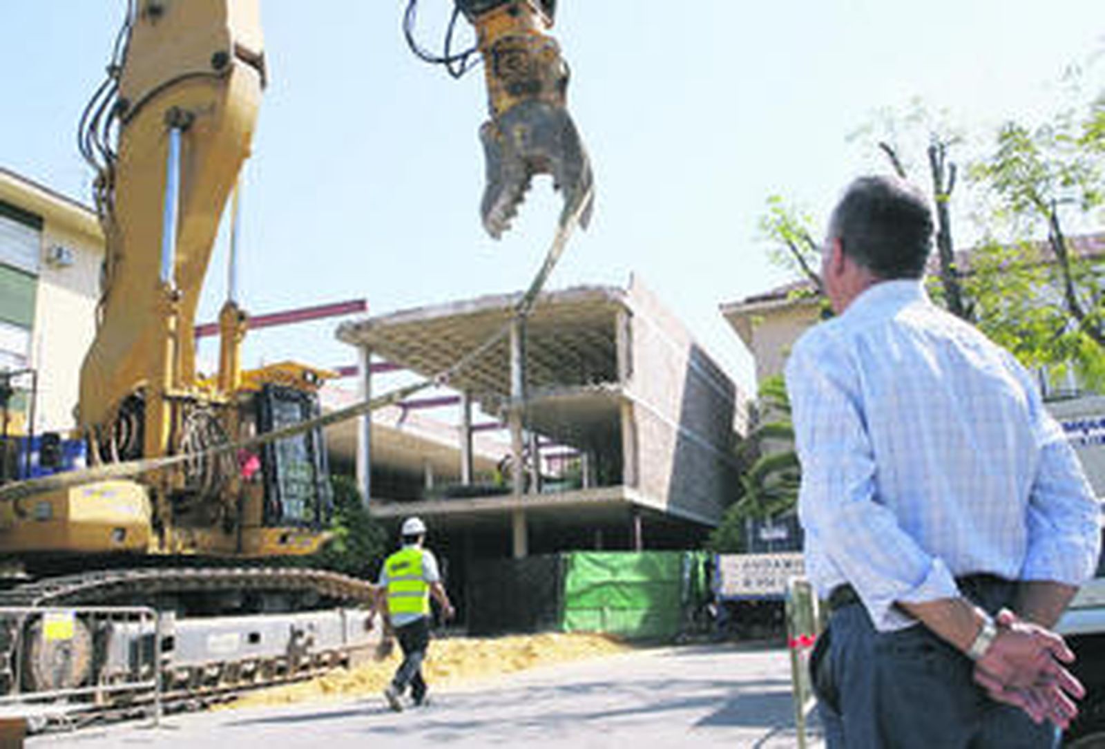 Imagen de archivo de las obras de demolición de parte de la estructura del inmueble.