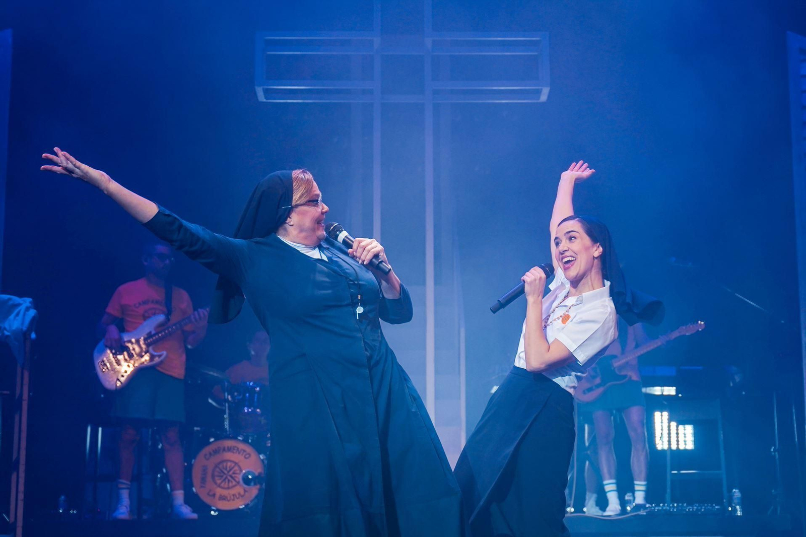 Una de las escenas del musical 'La llamada'.