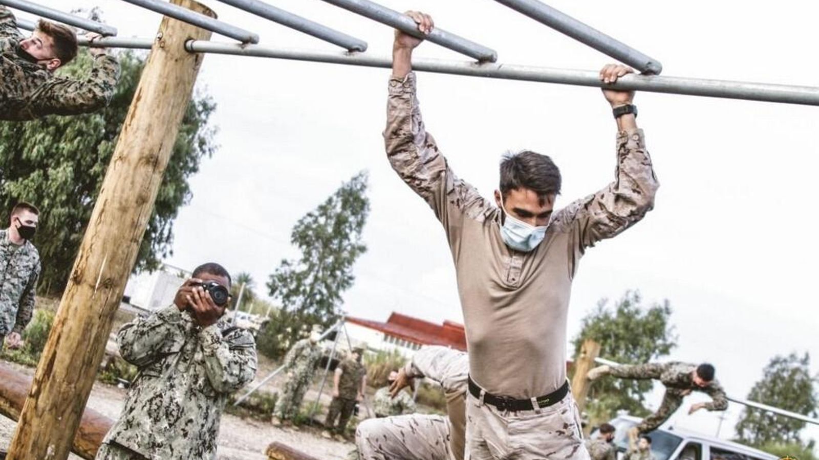 Un momento del ejercicio Lisa Azul 2020.