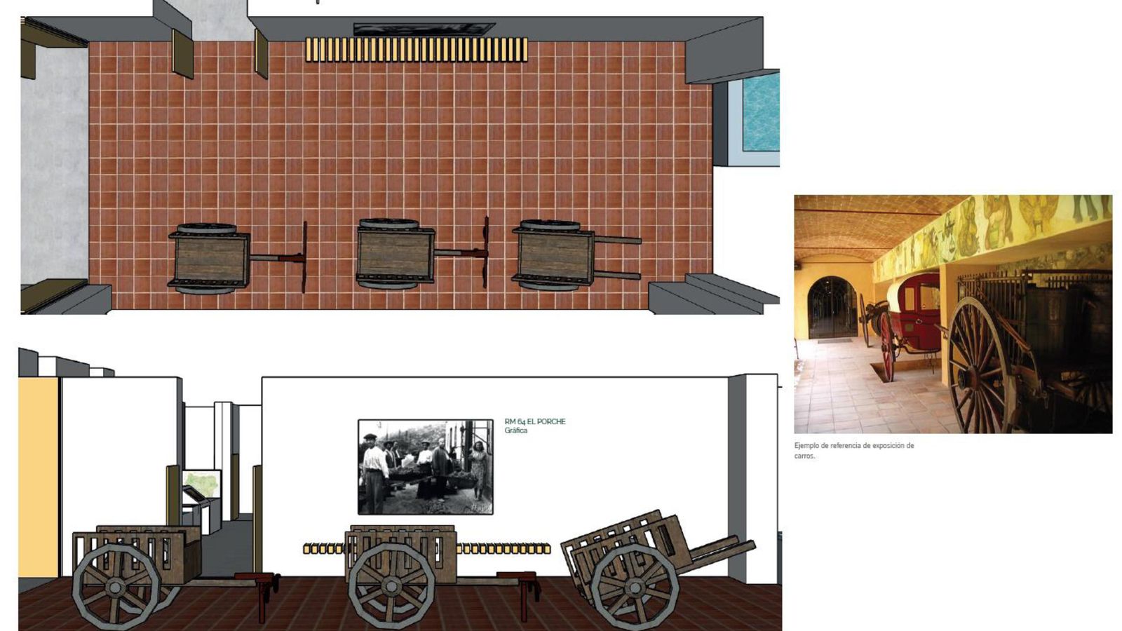 El porche del Ecomuseo.