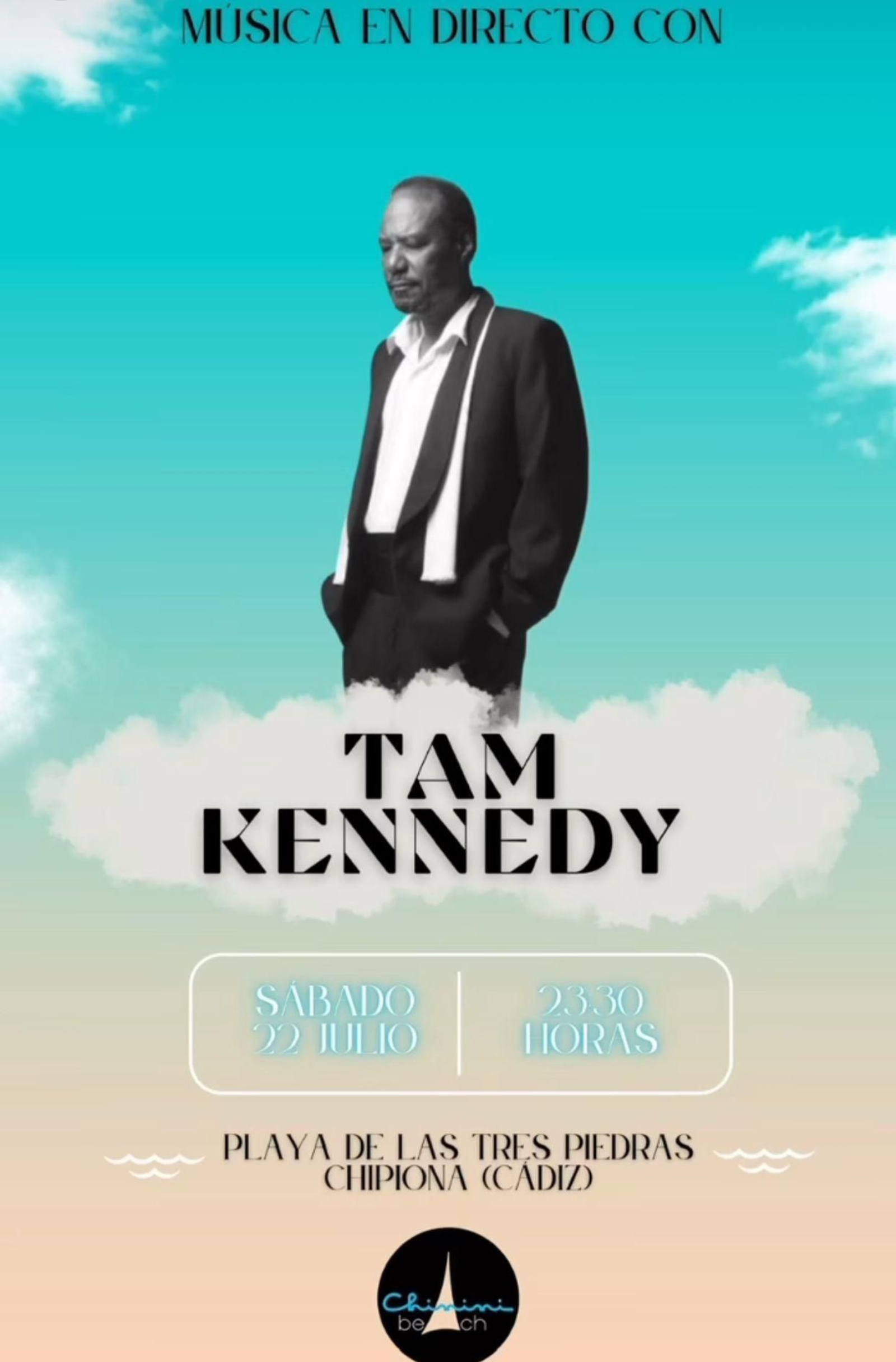 Tam Kennedy, en Chinini Beach, Chipiona