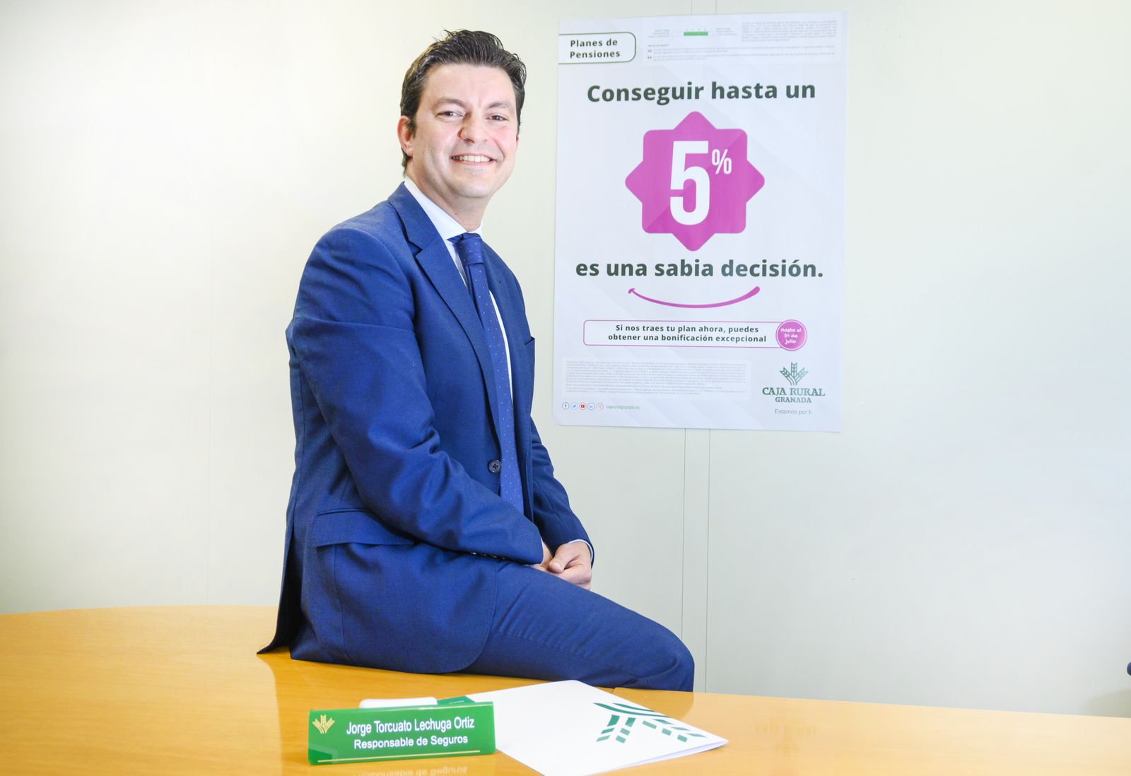 Jorge Lechuga Ortiz, director de Seguros de Caja Rural Granada.