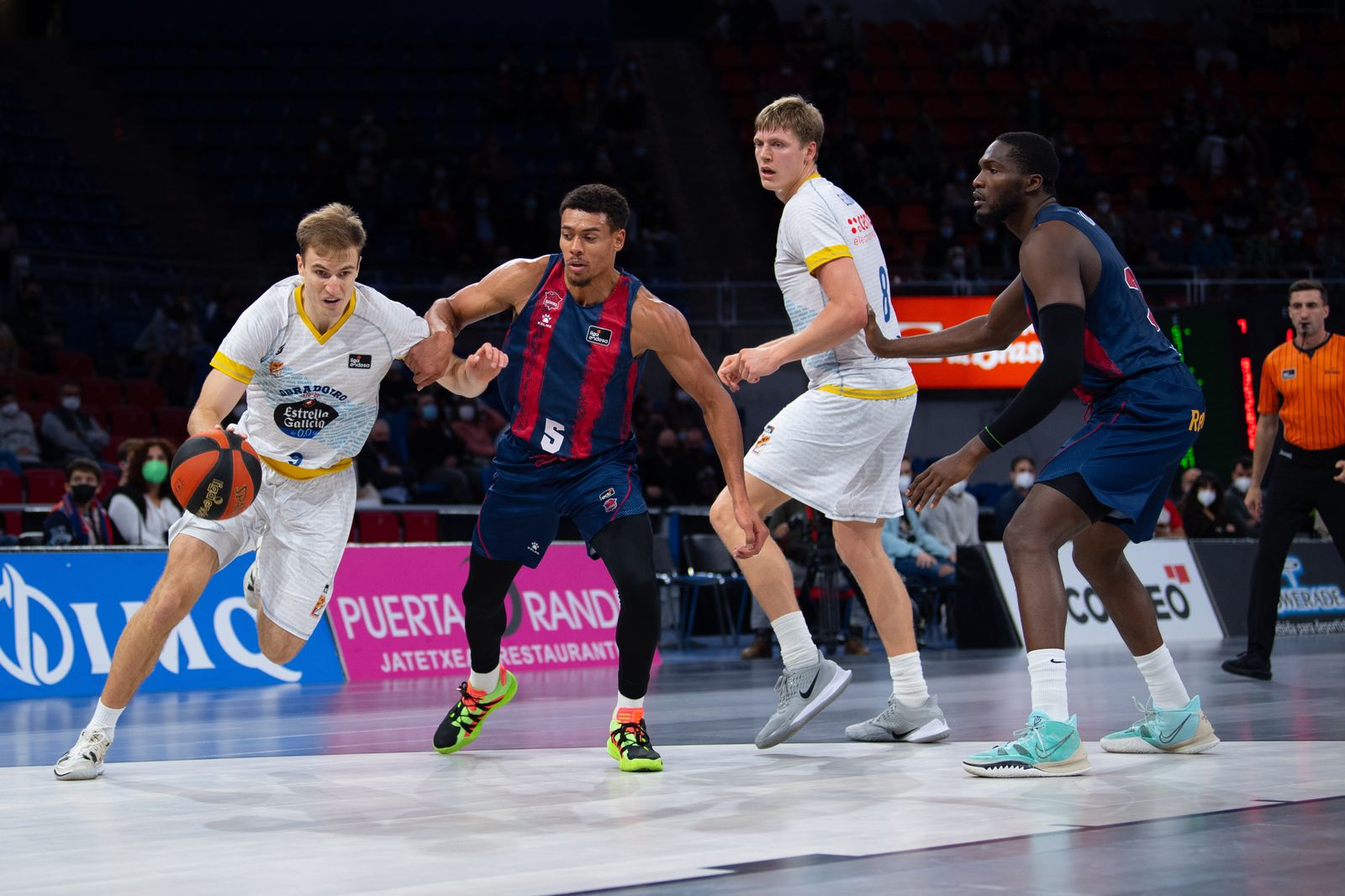 Beliauskas, durante el encuentro ante el Baskonia.