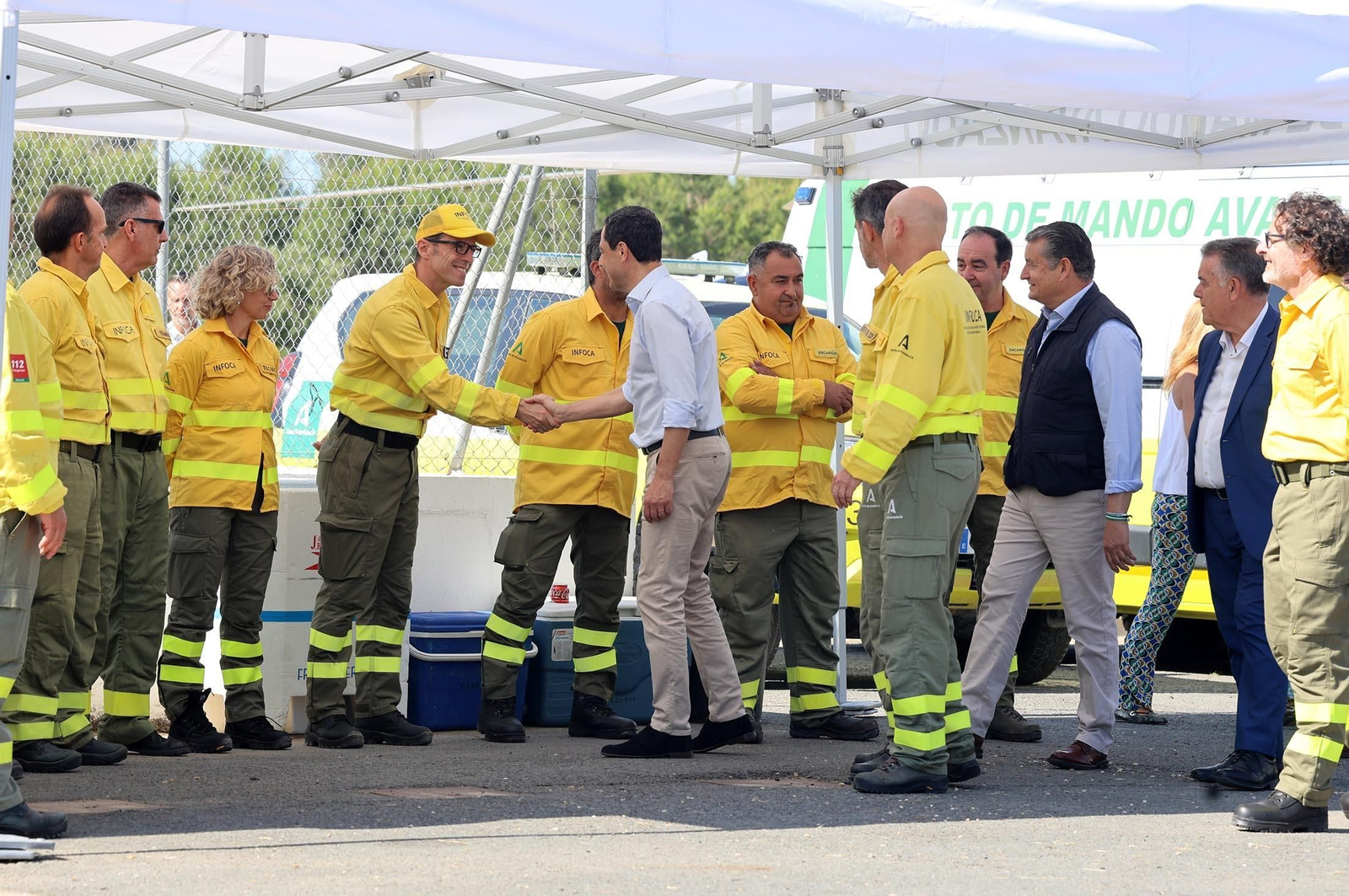 Imágenes de la presentación del Plan Infoca 2024 de prevención de incendios forestales