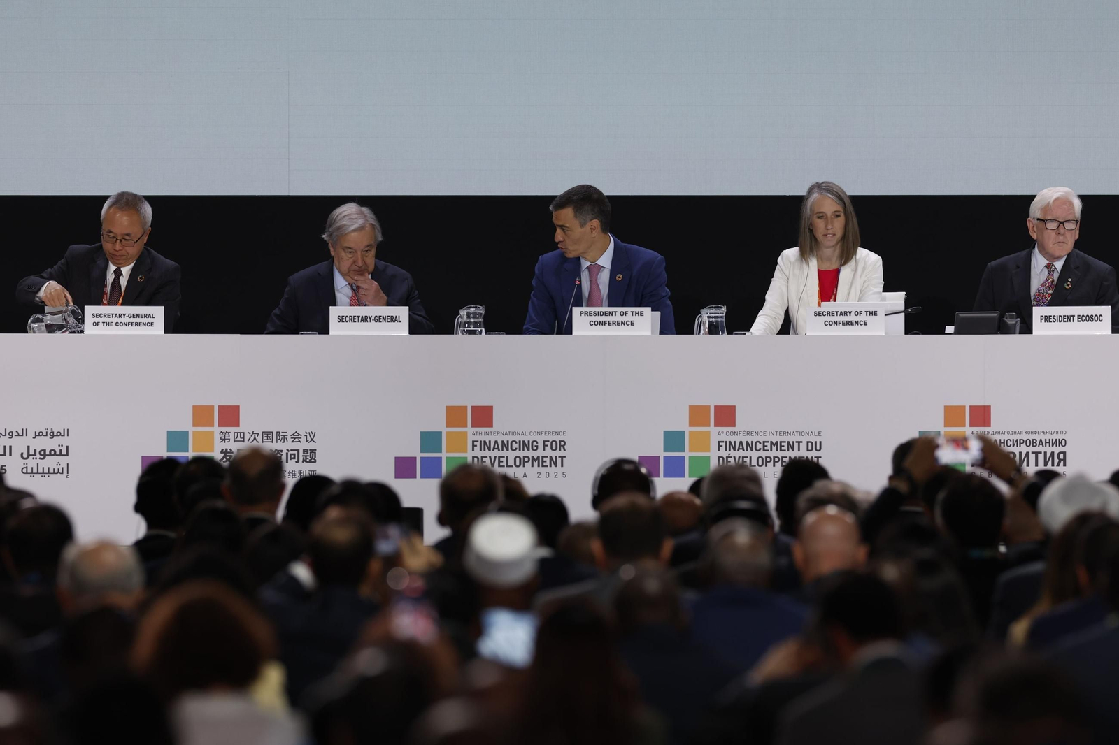 Las fotos de la primera jornada de la cumbre de la ONU en Sevilla