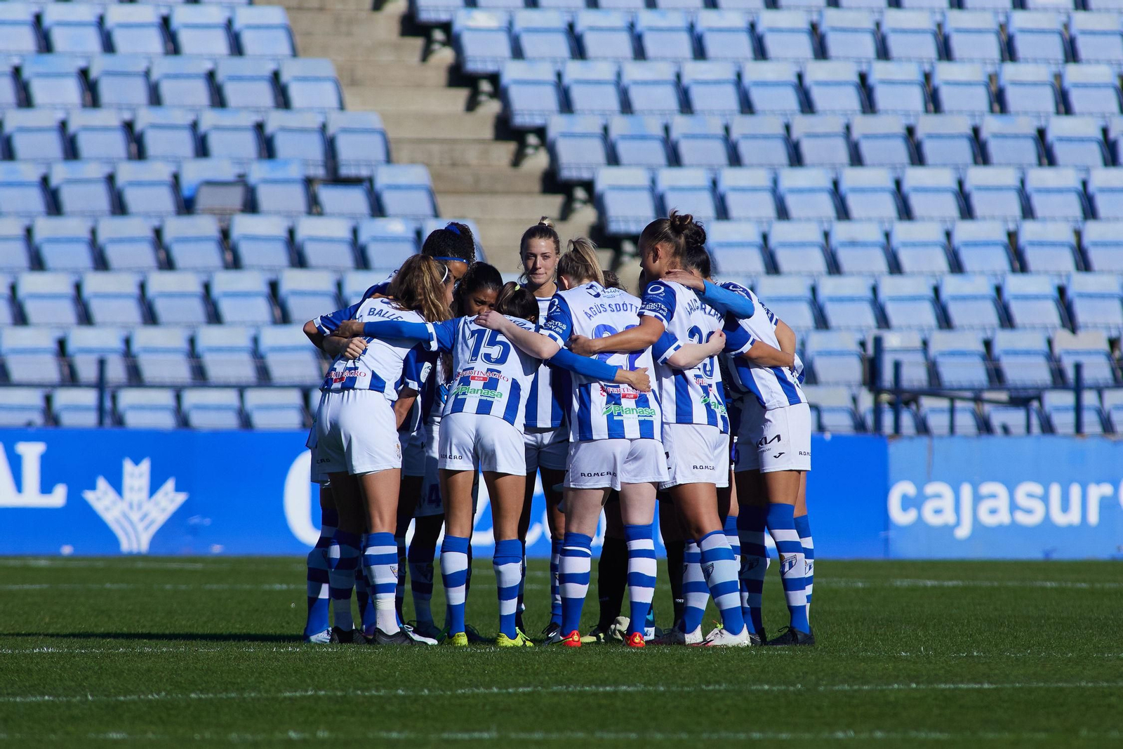 Un partido del Sporting Huelva en 2023.