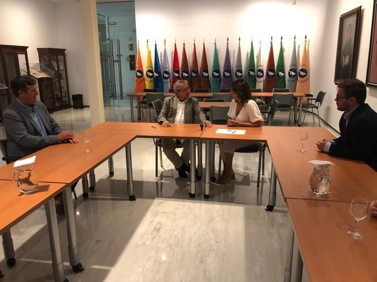 Reunión de los responsables municipales y de la UMA en Málaga.