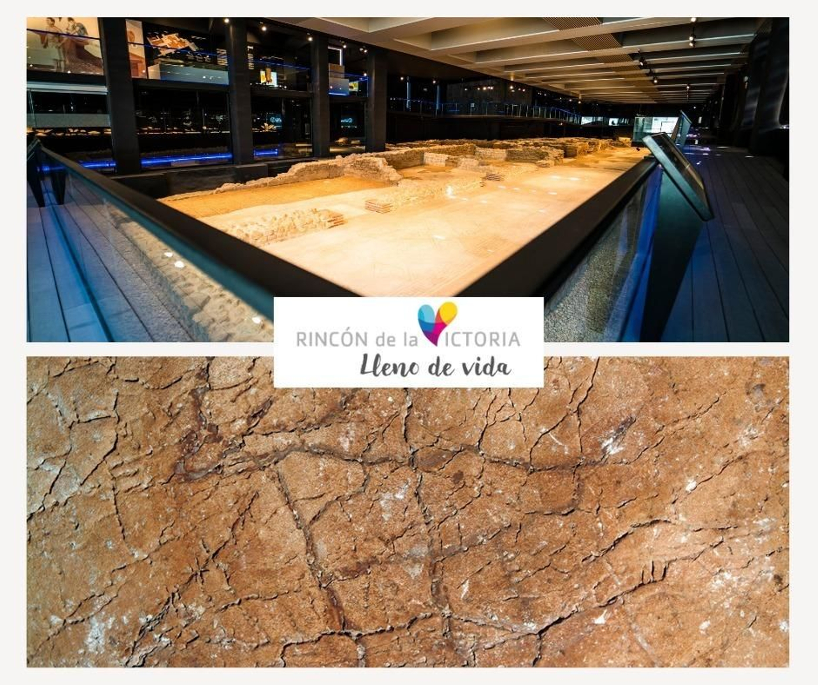 Cartel de Villa Antiopa y la Cueva del Tesoro