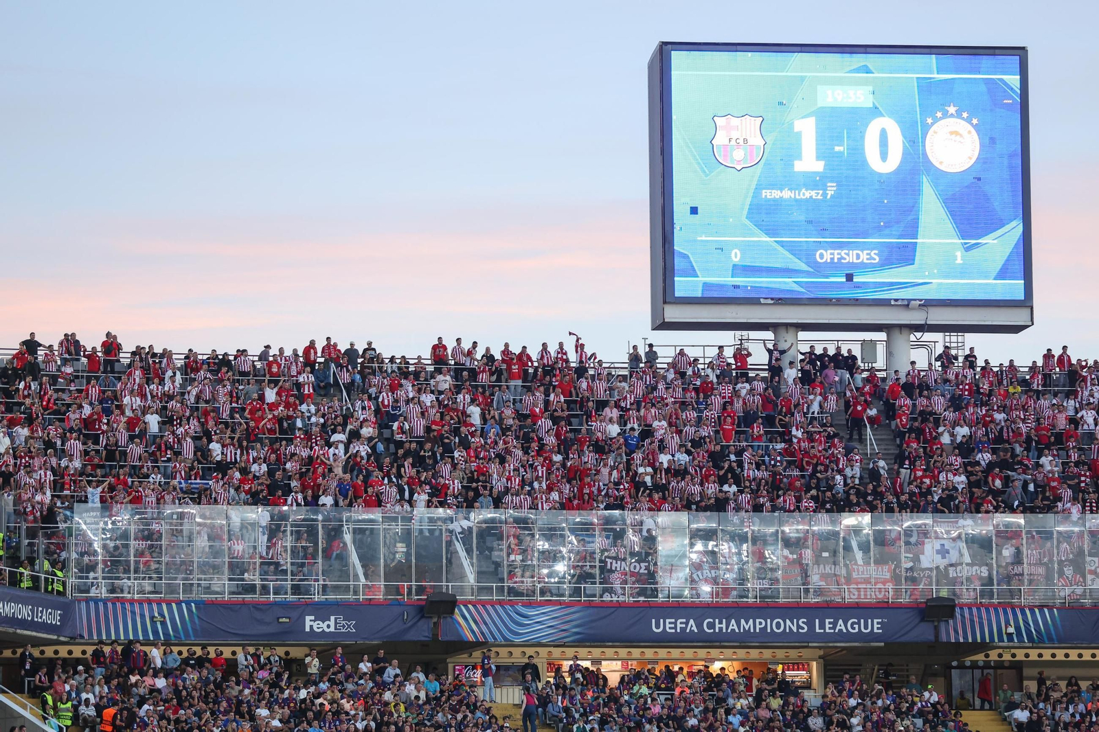 Las fotos del Barcelona-Olympiacos