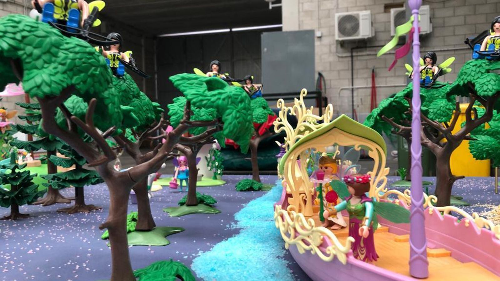 Diorama de Playmobil.