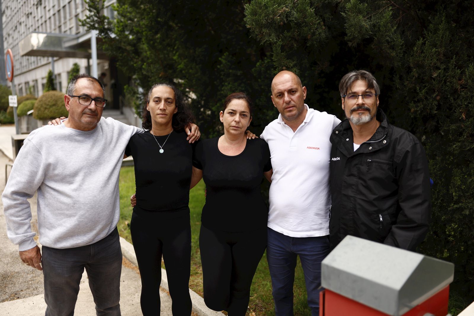 Representantes de comités de empresa de Abengoa en la sede de la SEPI