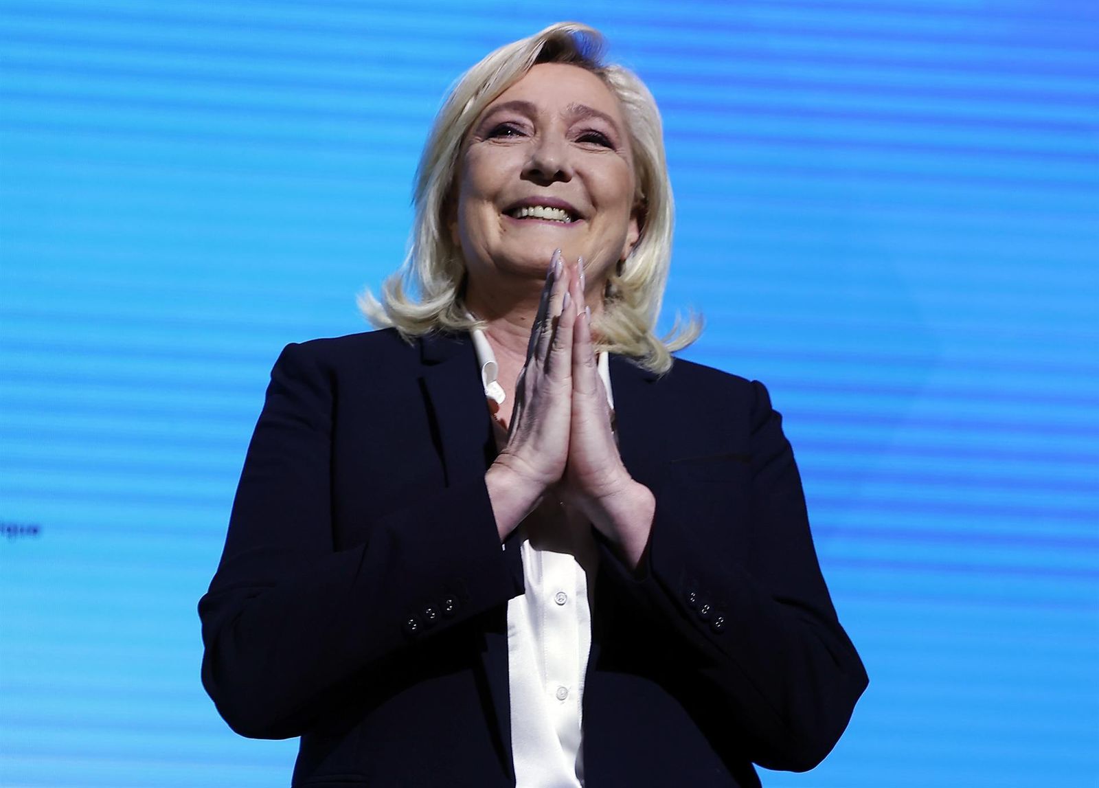 La candidata ultraderechista francesa, Marine Le Pen