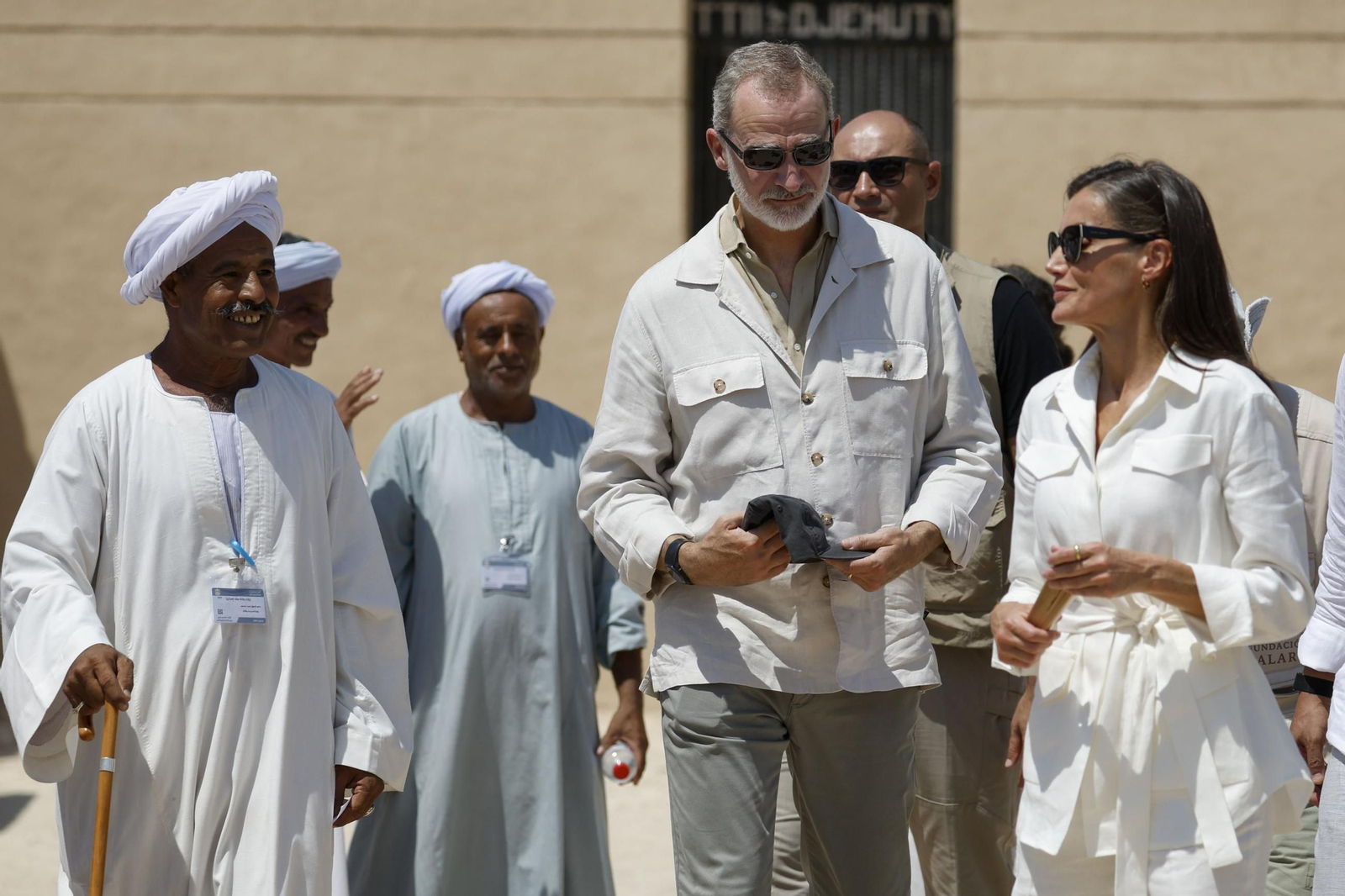 Las fotos de la visita de don Felipe y doña Letizia al Valle de los Reyes de Egipto, en Luxor