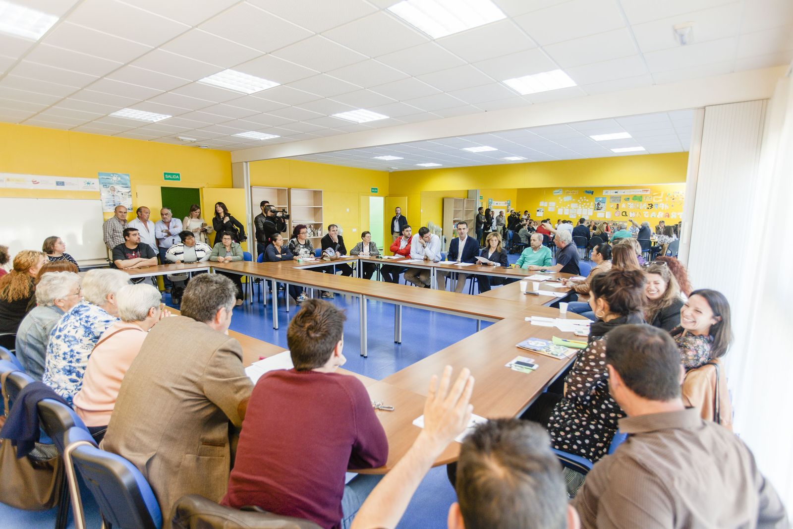 Un momento de la reunión mantenida hace escasos días.