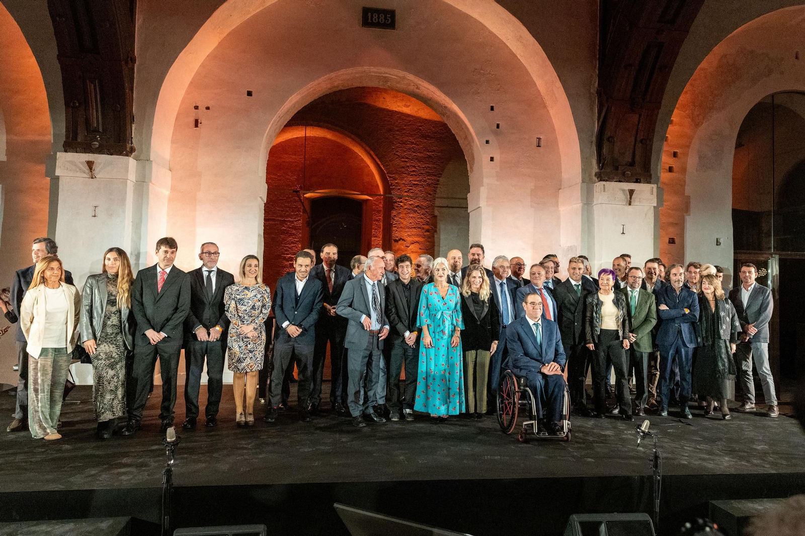 Una imagen de los galardonados en el  25 Aniversario de Muchodeporte.