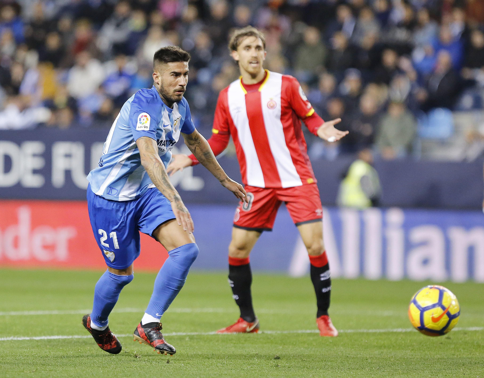 Las imágenes del Málaga-Girona