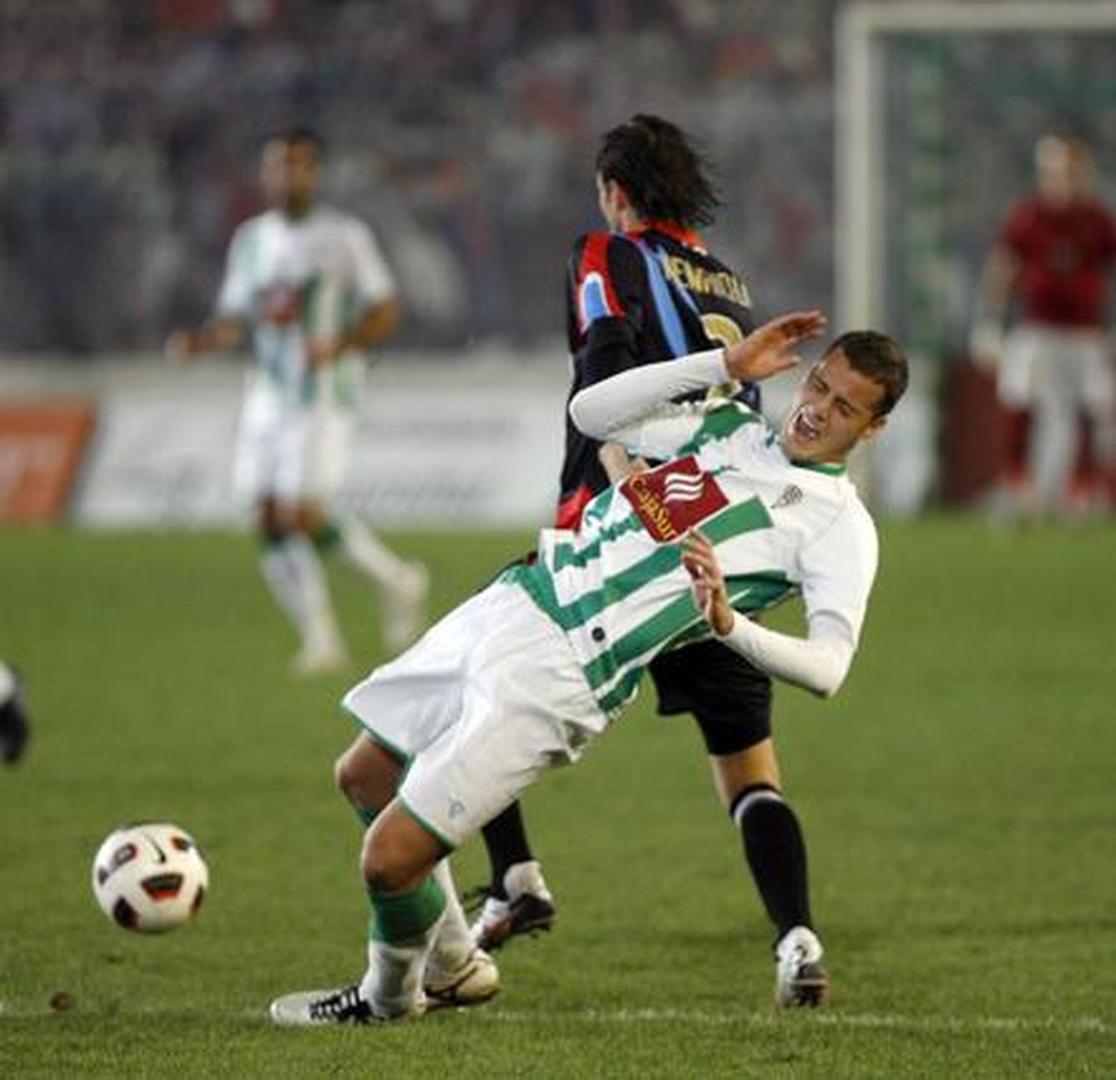 El Córdoba encarrila la clasificación para octavos de final de la Copa del Rey ante el Racing de Santander. / José Martínez