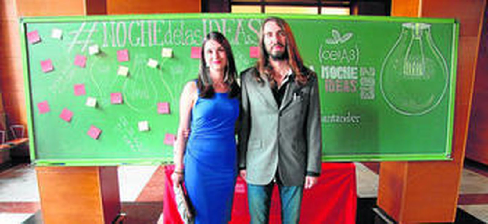 Rocío Oliva y Antonio Jesús Álvarez en una de las Ferias de las Ideas.